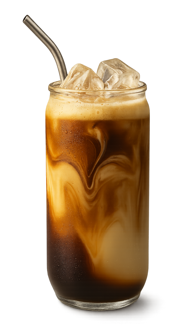 Segelas Latte Vanila dingin